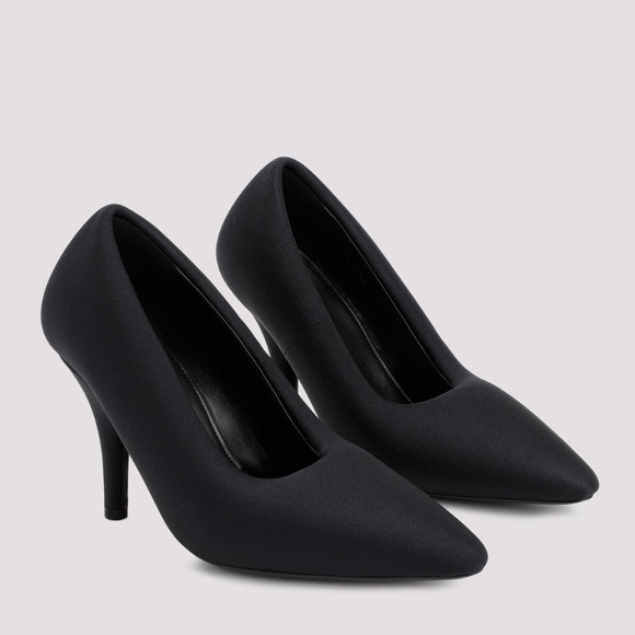 Balenciaga XL Padded Satin Chunky Pumps Black Size 40.5 EU - Picture 1 of 17